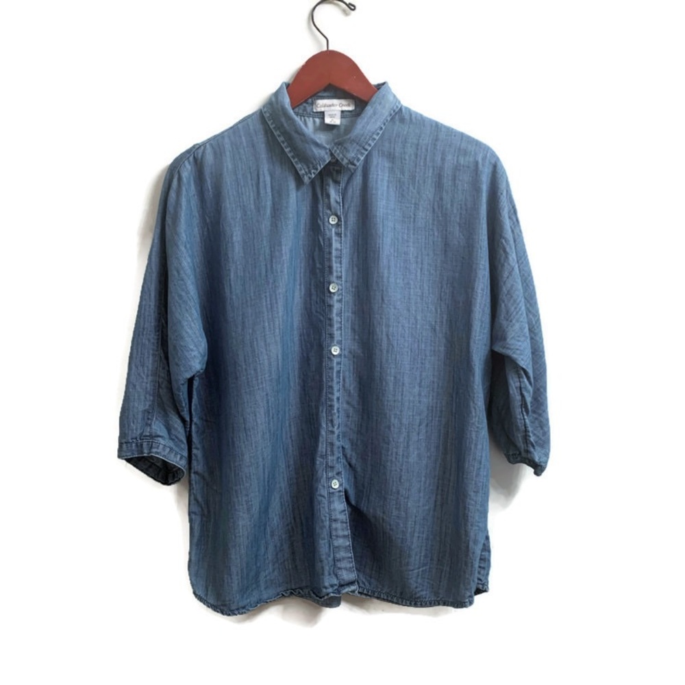 Coldwater Creek button down denim shirt